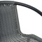 Flash Furniture Lila Commercial Grade Indoor-Outdoor PE Rattan Restaurant Barstool with Black Aluminum Frame and Footrest in Gray SDA-AD632032R-GY-GG - alternate 5